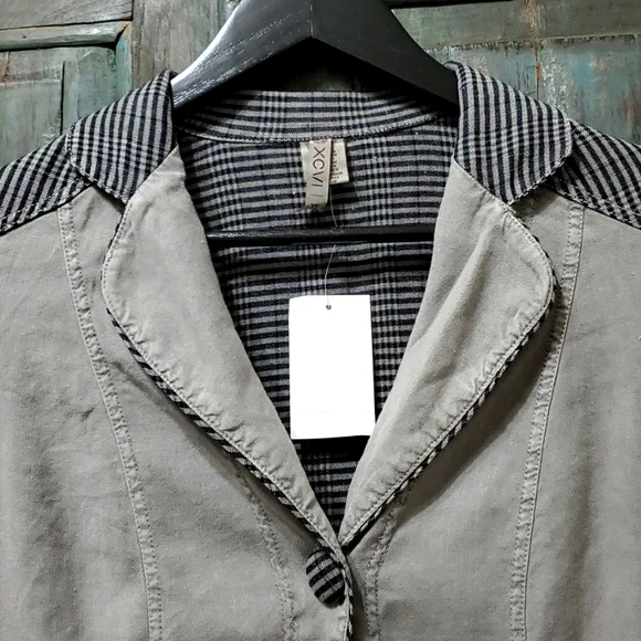 XCVI 3/4 Sleeve Linen Blend Jacket, Size XSmall, NWT - Picture 4 of 12